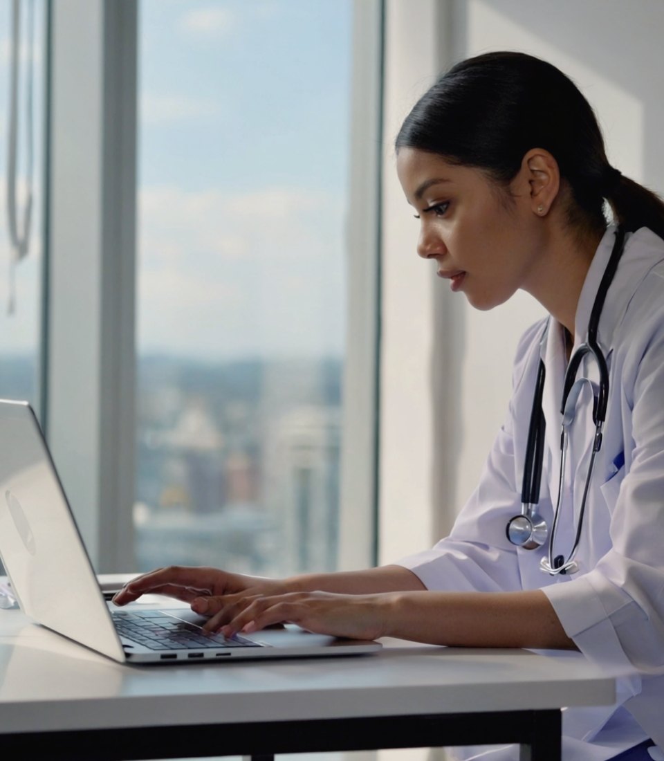 contact-aromance-life-doctors-in-SF-image-doctor-looking-at-laptop